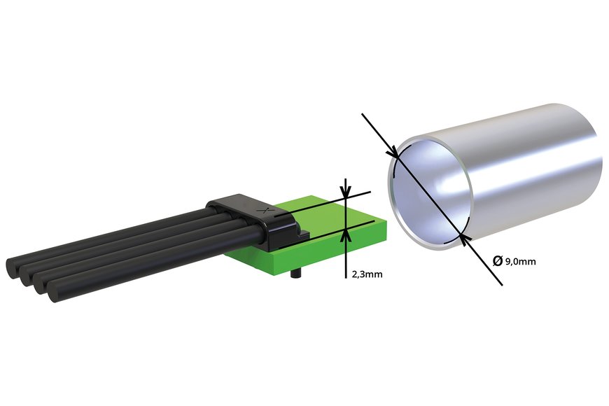 PROVERTHA HAS DEVELOPED A NEW COMPACT WIRE-TO-BOARD SOLUTION FOR SENSOR TUBES WITH A DIAMETER OF 9 MM